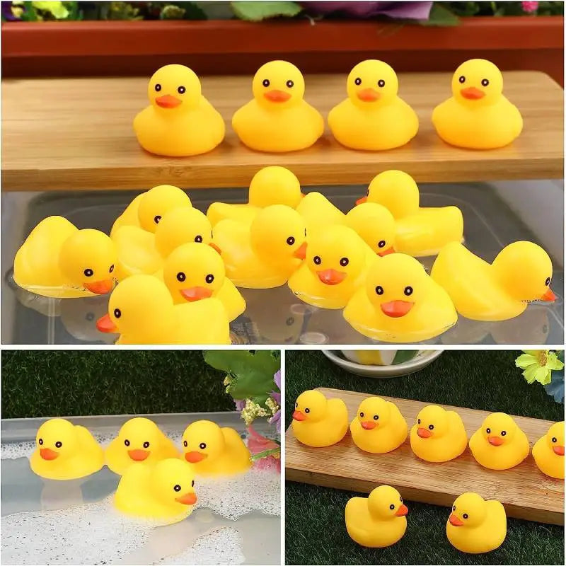 5pcs Rubber Duck Bath Toys Yellow Mini Ducks Float Duck Baby Bath Toy – Re  Live