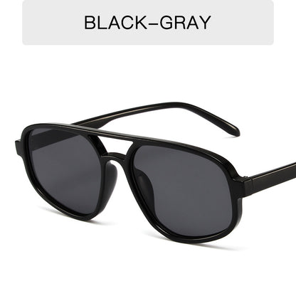 Fashion Simple Double Beam Sunglasses Men