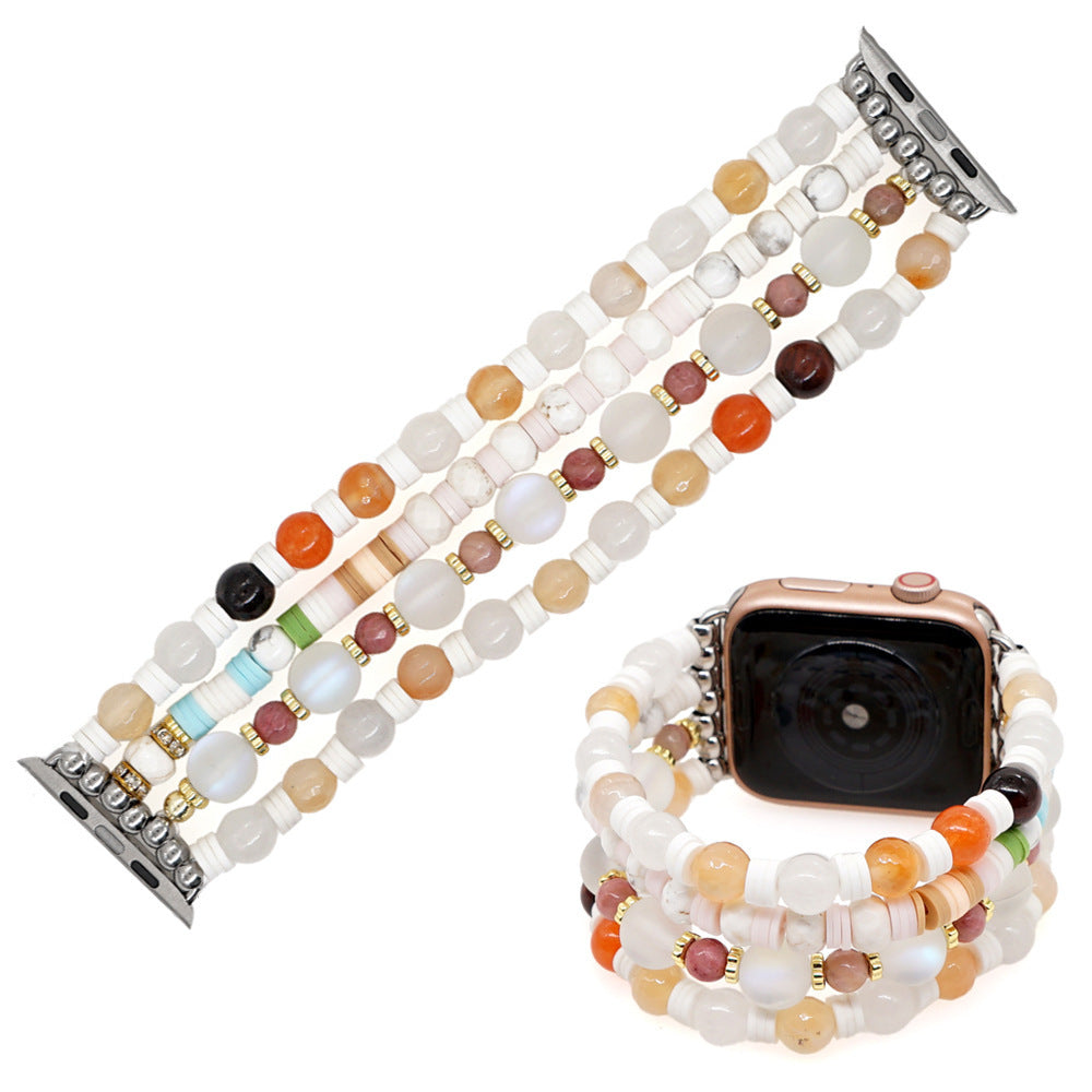 Boho Semi-Precious Stone Statement Beaded Strap