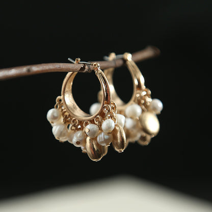 Boucles d'oreilles rondes en perles, style Boho, vente en gros, nouvelle collection