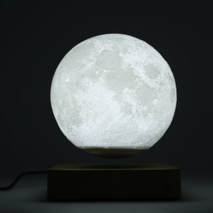 Lampe de lune à lévitation magnétique 3D créative personnalisée veilleuse LED rotative lampe flottante de lune