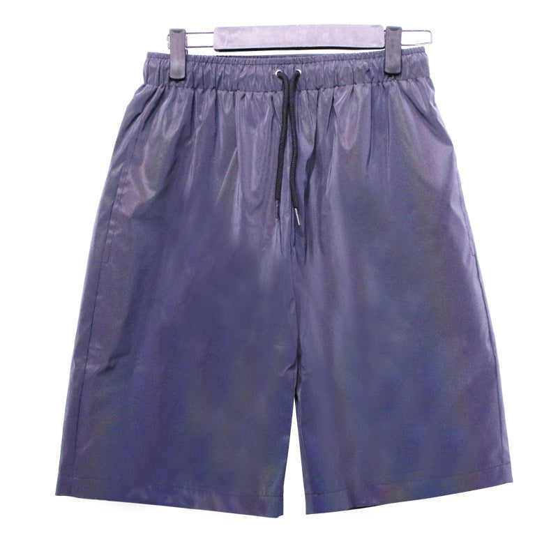 Cross border new colorful reflective shorts