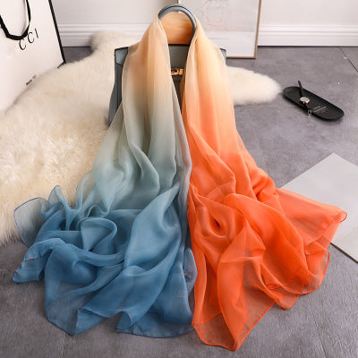 Long padded decorative shawl scarf