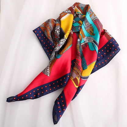 Foulard en soie vintage pour dames