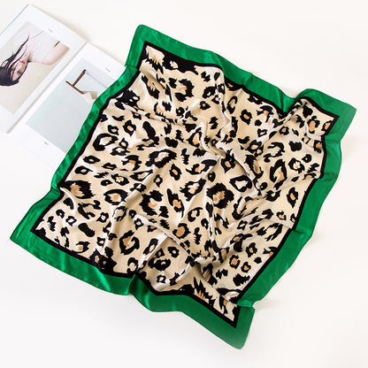 Leopard 70 Towel Napkin Wild Professional Women's Scarf Kit Scarf