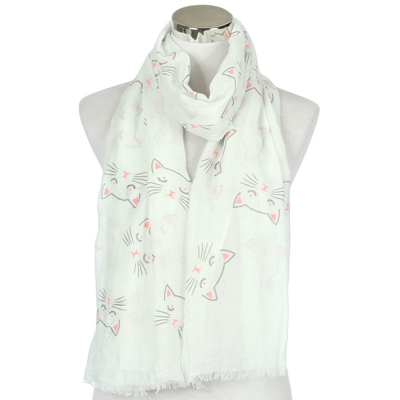 Cute Kitty Balinese Ladies Scarf