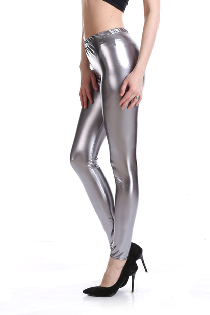 Vêtements de scène sexy pour discothèque, vêtements de performance, leggings en cuir brillant, fabricant source