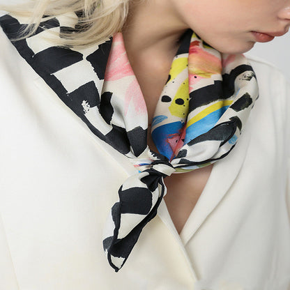 Silk twill scarf