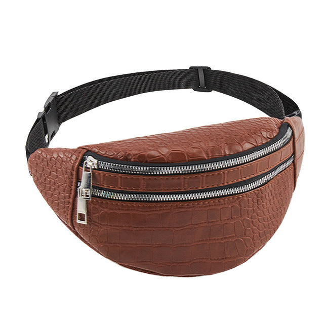 PU leather leisure Fanny pack for fashionable ladies