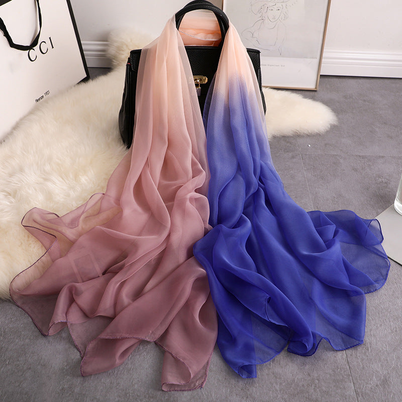 Long padded decorative shawl scarf