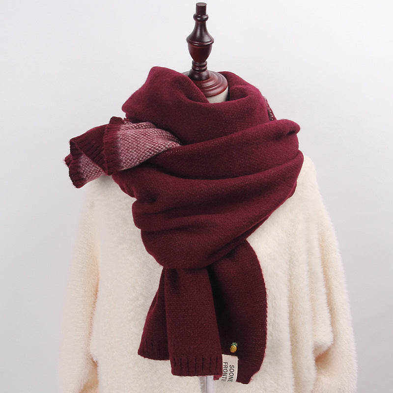 Thick warm scarf shawl