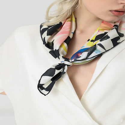 Silk twill scarf