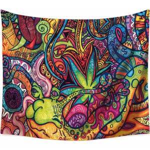 Psychedelic Doodles Tapestry