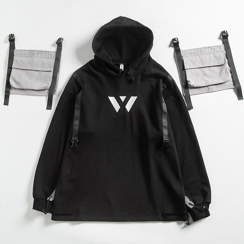 Reflective strip hoodie