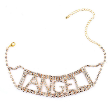 Angel Rhinestone Choker