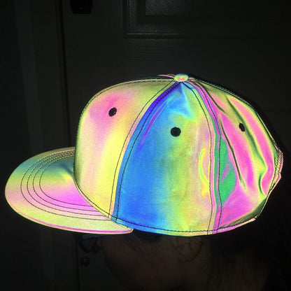 Colorful reflective laser colorful reflective cap