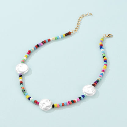 Collier Clavicule Rainbow Bar Boho Petit