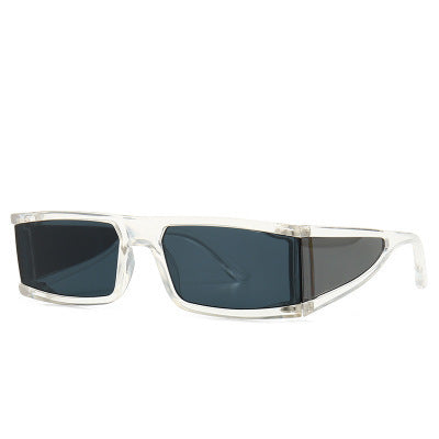 Lunettes de soleil Pour femmes hommes Homme Punk Square Party