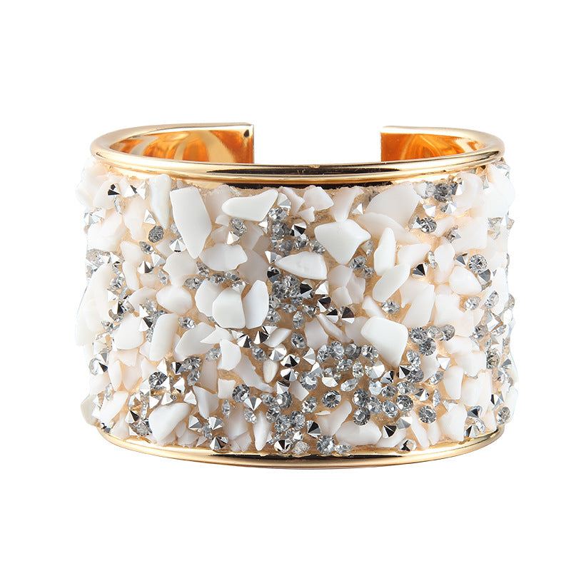 Bracelet club pierre naturelle strass