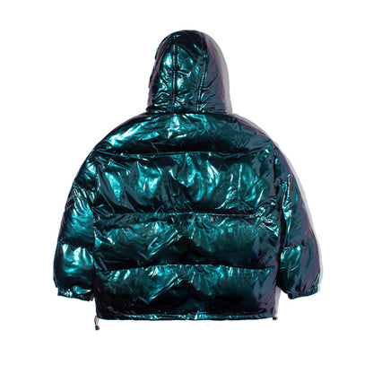 Bread clothing thickened solid color reflective tooling jacket