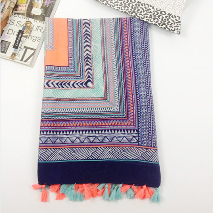 Bohemian hanging beard scarf