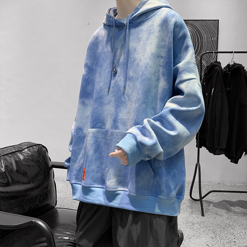 Chemise coréenne assortie avec tout, beau manteau d'automne Tie-Dye