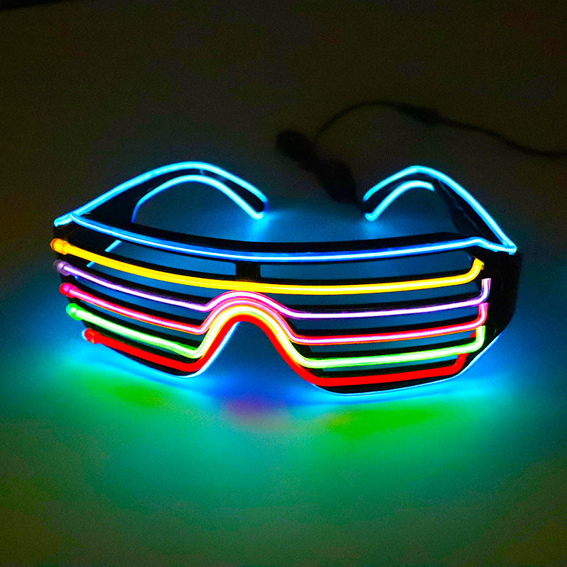 Lunettes de soleil à éclairage LED, accessoires de fête