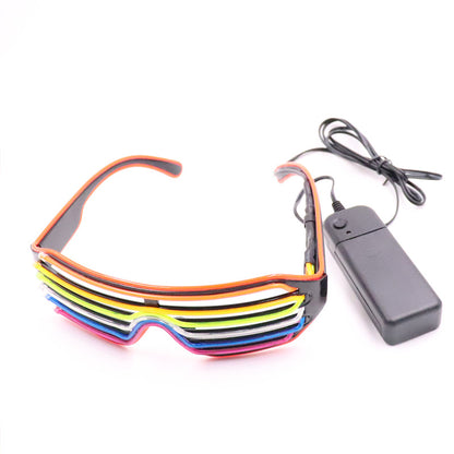 Lunettes de soleil à éclairage LED, accessoires de fête