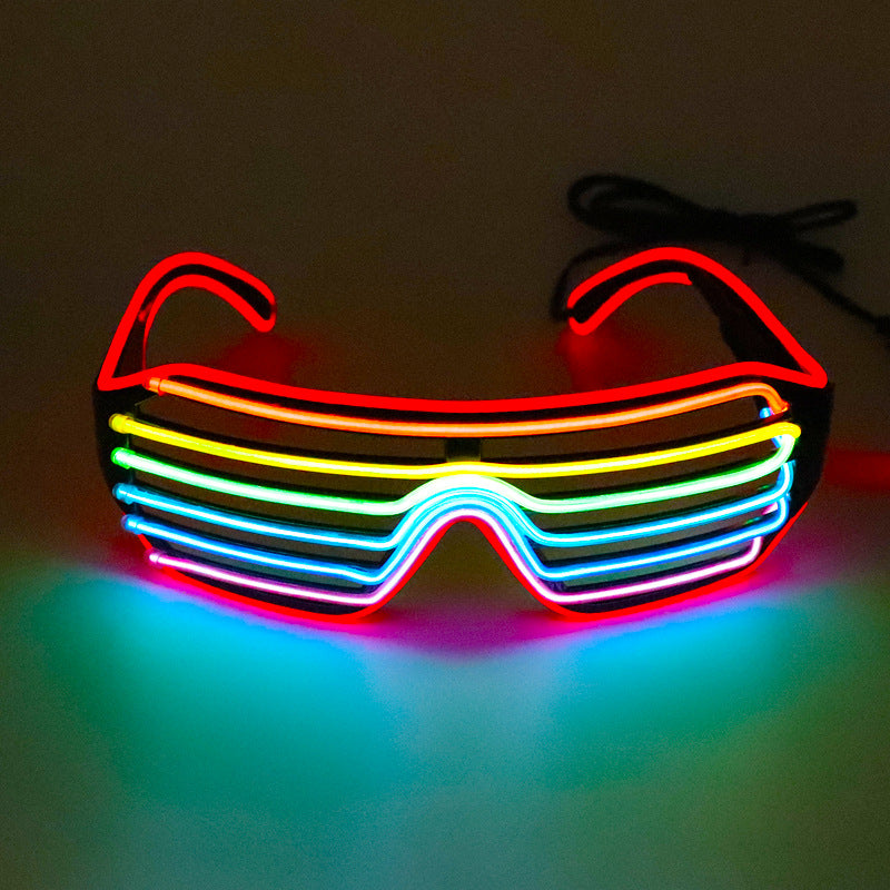 Lunettes de soleil à éclairage LED, accessoires de fête