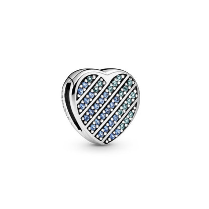 Attrape-rêves perles de brocart bleu perles en argent sterling S925