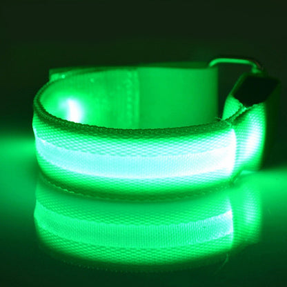 Led Luminous Sport Luminous Arm With Night Running Warning Signal Light Leggings Wrist Strap Reflective Running Equipment