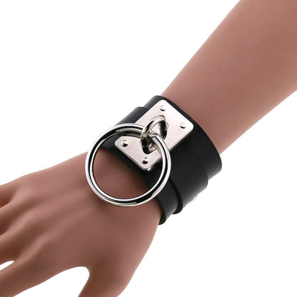 Personnalité gothique Hip-hop Bracelet européen Punk hommes Bracelet en cuir femmes