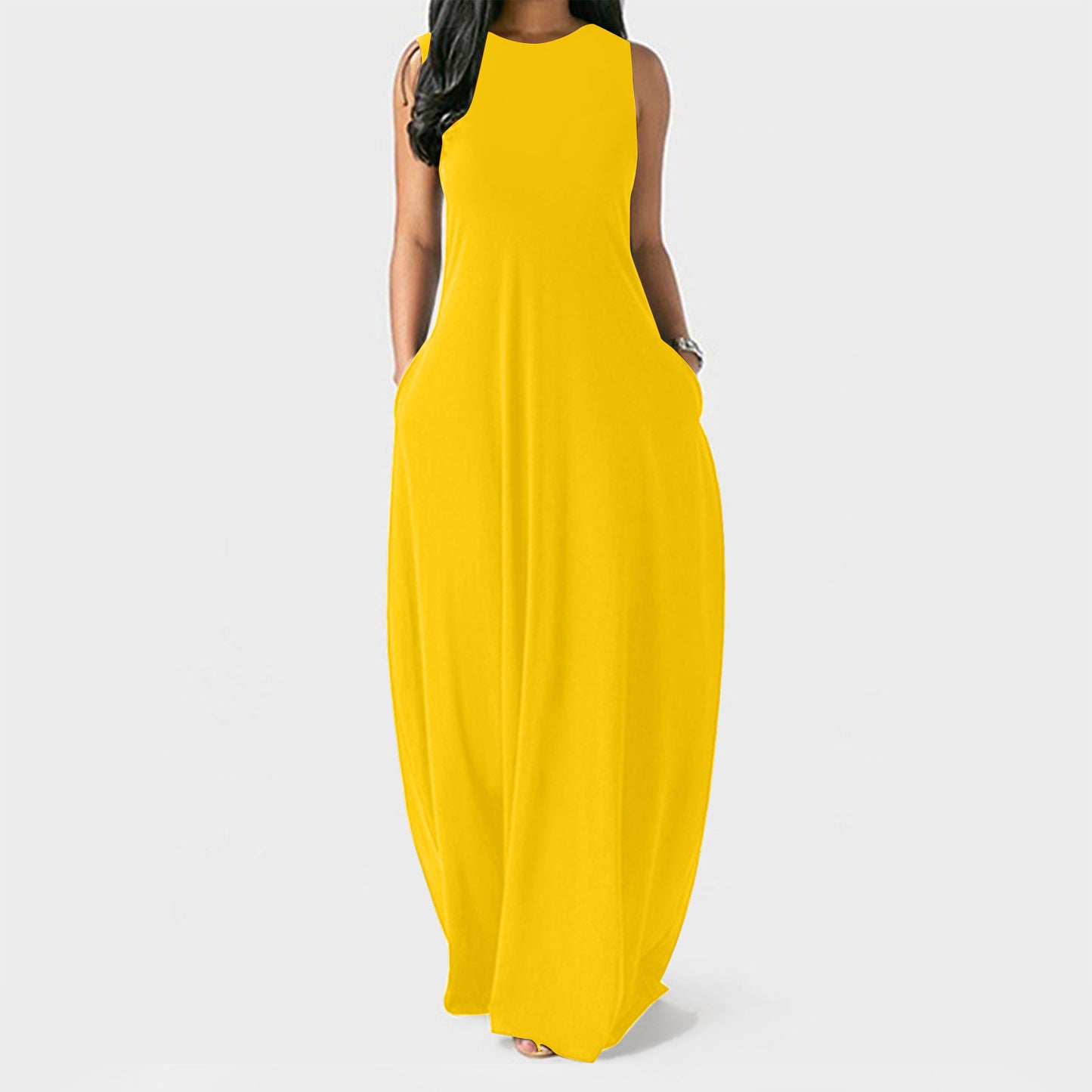 Robe mi-longue slim