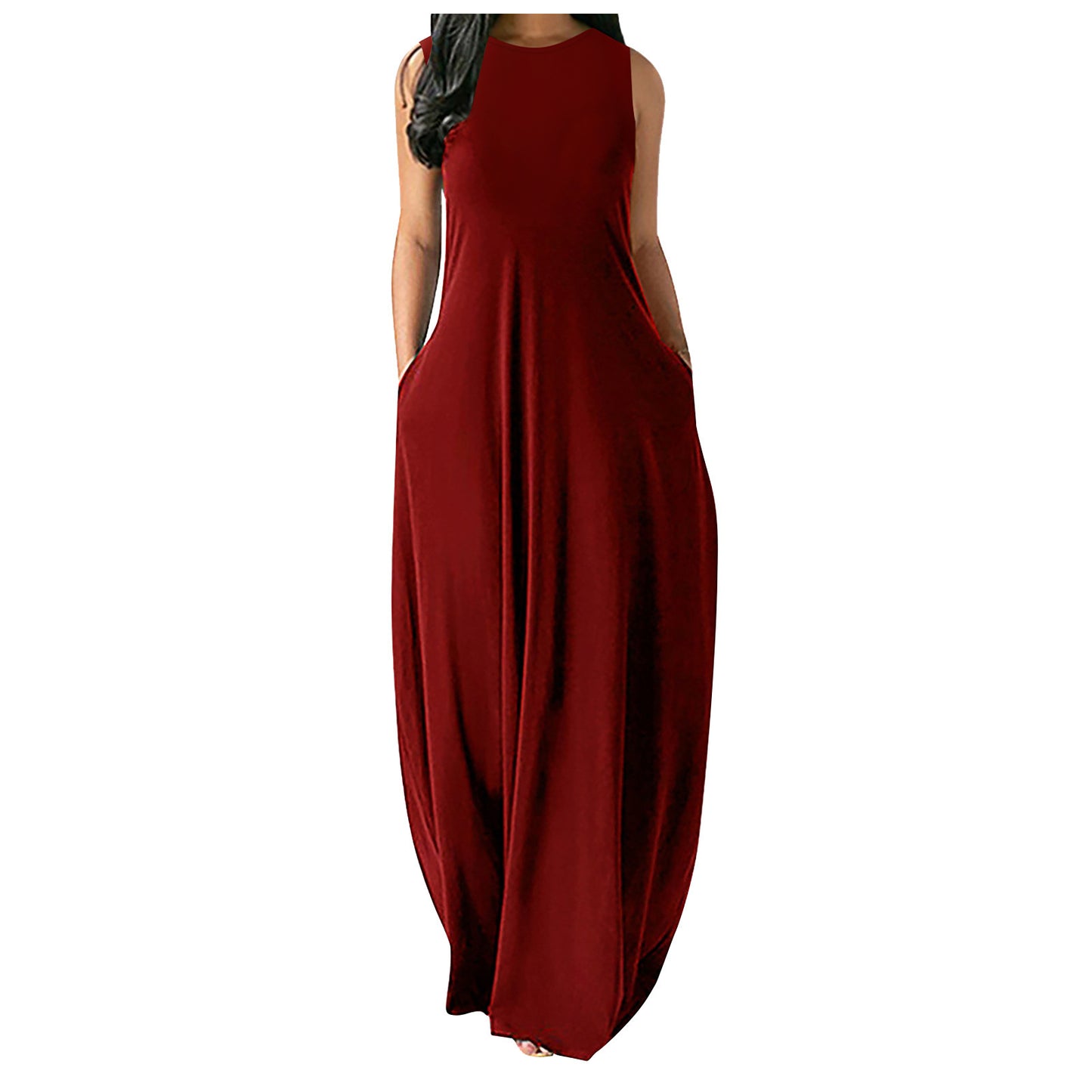 Robe mi-longue slim