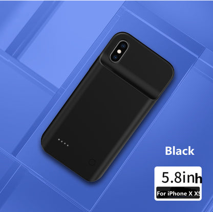 Compatible avec Apple, coque de téléphone portable avec batterie à clip arrière