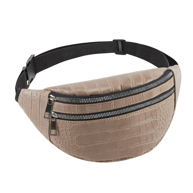 PU leather leisure Fanny pack for fashionable ladies