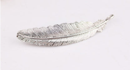 Barrette à cheveux en forme de feuille de métal Boho