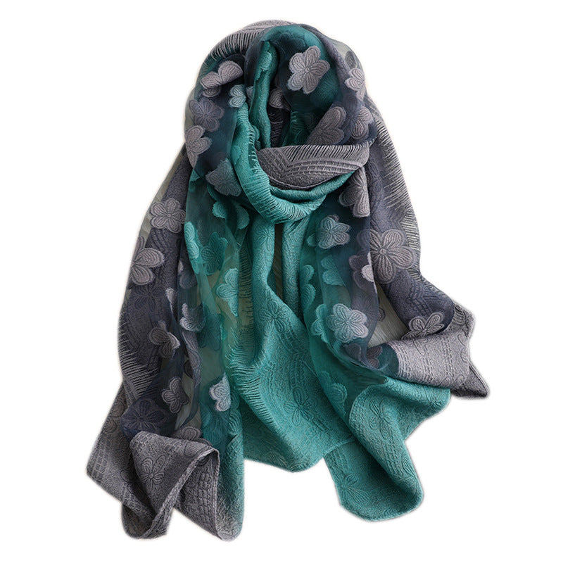 Foulard solaire d'été fleuri