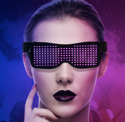 Lunettes LED de fête multicolores, lunettes LED clignotantes dynamiques