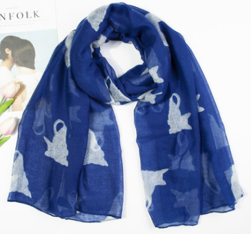 Foulard parisien imprimé chat persan foulard animal