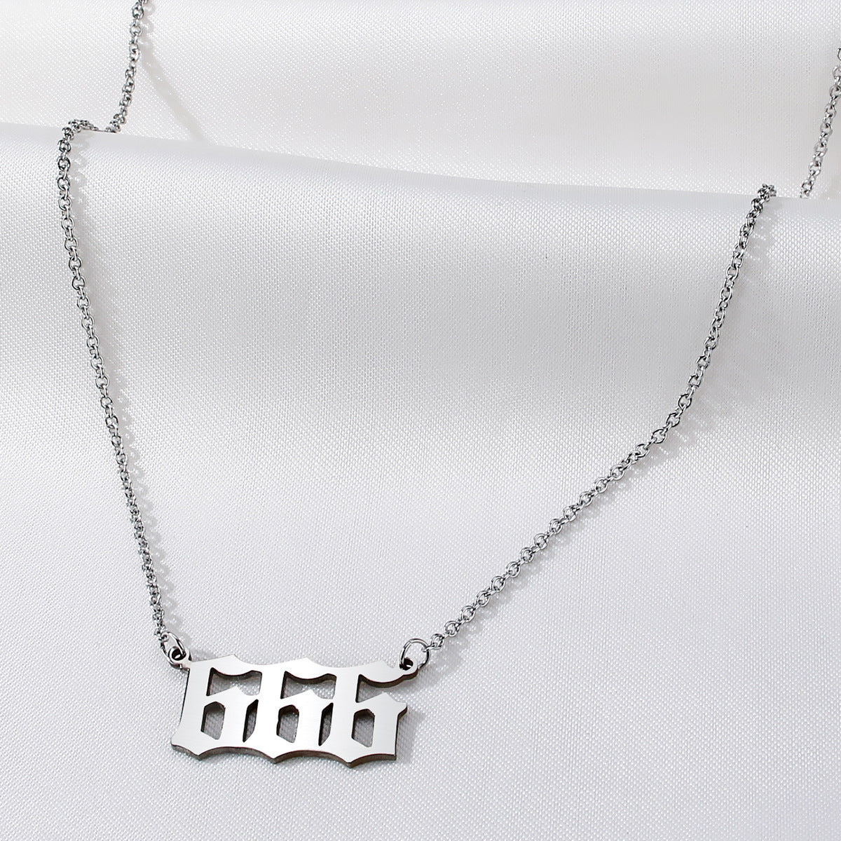 Stainless Steel Digital Choker Collarbone Chain