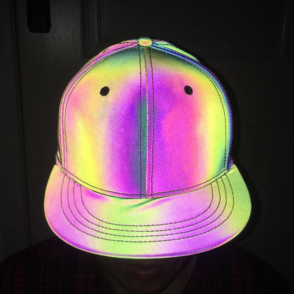 Colorful reflective laser colorful reflective cap