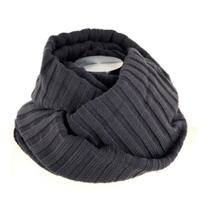 Autumn and Winter Contrast Color Scarf Wool Pullover Scarf