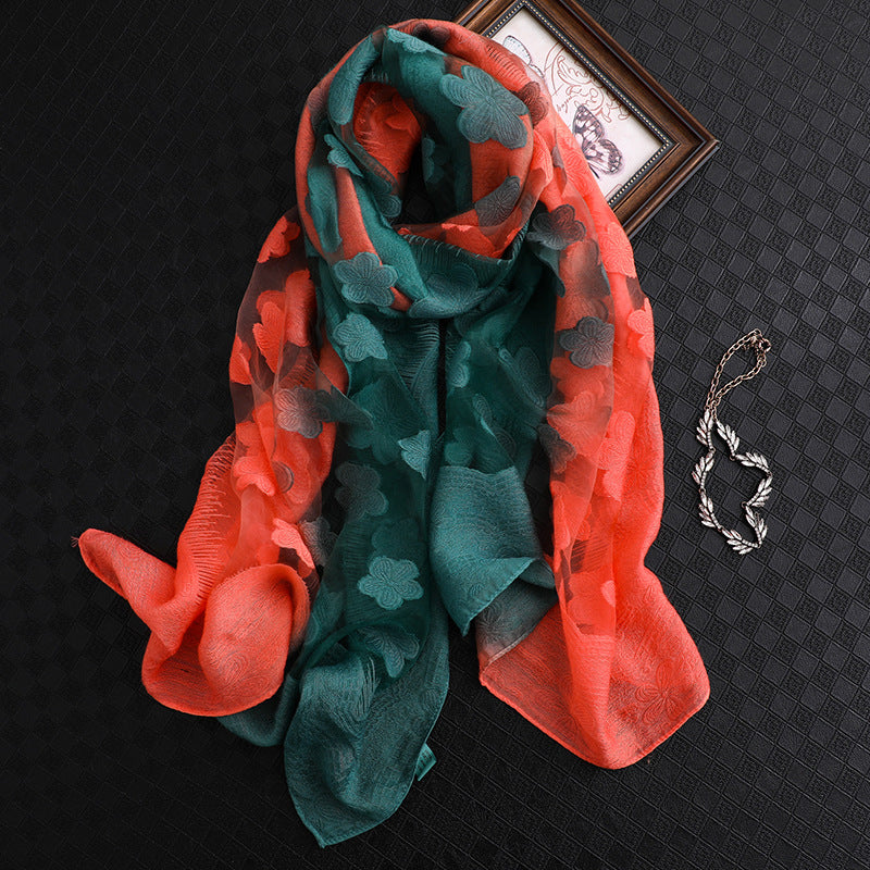 Foulard solaire d'été fleuri