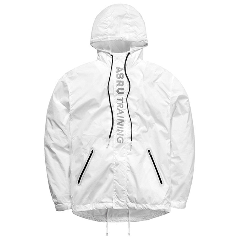 Reflective letter print jacket