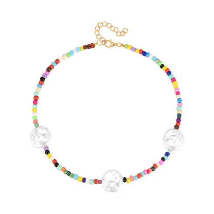 Collier Clavicule Rainbow Bar Boho Petit