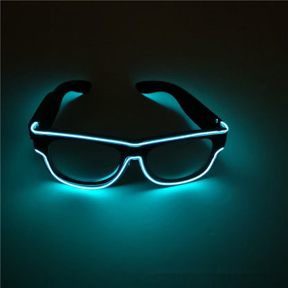 Lunettes lumineuses à lumière luminescente, fournitures de fête