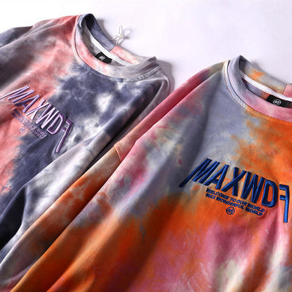 Men's gradient tie-dye sweatshirt