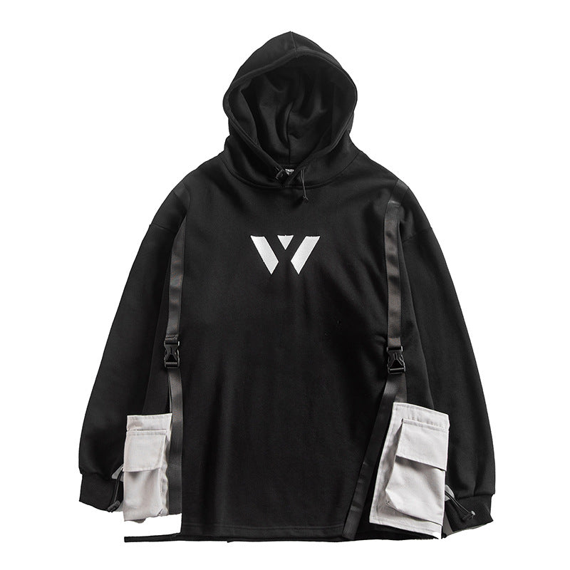 Reflective strip hoodie