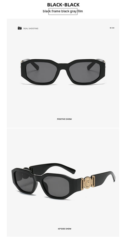 Small Square Box Sunglasses Head Polygon Glasses